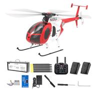 YUTT 1/16 Scale F119S MD500 LittleeBird RC Helicopter, 250-Class 2.4G 9CH RC Military Airplane Model With LED Lights, 6G/3D Switchable Modes, 3D Stunt Plane