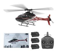 YUTT 1/27 F08 Bell 206 RC Helicopter For Beginners, 2.4G 6CH Brushless Direct-Drive 3D/6G Flybarless RC Airplane Model, 6-axis Gyro With Optical Flow/hovering