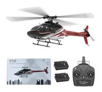 YUTT 1/27 F08 bell 206 rc helicopter RC Helicopter For Beginners, 2.4G 6CH Brushless Direct-Drive 3D/6G Flybarless RC Airplane Model, 6-axis Gyro With Optical Flow/Hovering