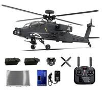YUTT 1/32 F11-S AH64 Apachhe RC Helicopter,2.4G Dual-axis Co-drive Flybarless 6G/3D Stunt Military Helicopter With GPS And Optical Flow & Camera (RTF Version)