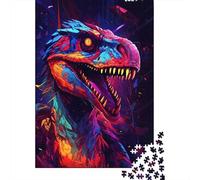 Yutyrannus Dinosaur Wooden Puzzles 1000 Piece Jigsaw Puzzles for Adults Educational Game Challenge Toy Christmas Eve Gifts 1000pcs (75x50cm)