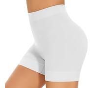 YUTYTH Chub Rub Shorts Women Anti Chafing Seamless Slip Shorts Under Dress Ladies Lycra Pants Cycling Yoga Shorts White