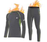 YUTYTH Thermal Underwear Mens Set, Cozy Breathable Long Johns for Men Thermal Warm Base Layer Top and Bottom Set for Winter Skiing Running