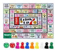 yuuaao Drinking Board Game,Funny Party Game,Massive Hilarious Unforgettable Interactive Drinking Board Game Party Set, Perfect Icebreaker for Adults, 15x11 Inches
