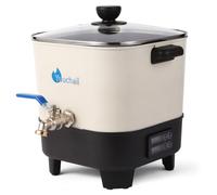 Yuuchail Wax Melter for Candle Making, 6.5L Large Wax Melting Pot with Digital Display & Non-Stick Tilted Bottom Easy Clean Up for Craft or Business