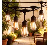 Yuucio 50FT S14 Festoon Lights Mains,Shatterproof,Warm White | Mains Power, Shatterproof, Warm White,IP65, Connectable,easy installation