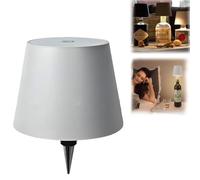 YuuFcy Pridola Wireless Bottle Lamp, 3 Color Stepless Dimming, Touch LED Wine Bottle Lamp with RGB Breathing Light, Waterproof, White, Tricolor Light