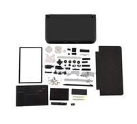 YUUGAA case, Full Housing Case Cover Shell Repair Parts Complete Fix Replacement Kit for 3DS XL (black)