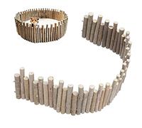 YUUGAA Hamster Wooden Fence, Hamster Wooden Fence Rat Ladder Bridge Toy Wood Ladder Natural Hideout for Small Animals(40cm)