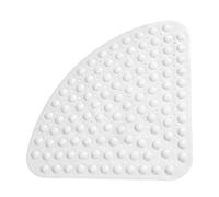 YuuHeeER Corner Shower Mat Sector Rubber Anti Slip Quadrant Bath For Tub White