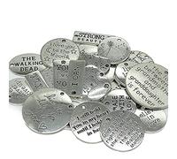 YuuHeeER Inspiration Words Charms Random Mixed Styles Inspirational Message Charm Pendants 28 Pieces Jewellery Making Supplies