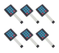 Yuuhseel 6Pcs 3x4 Keypad 12 Key Matrix Array Membrane Switch 7pin 12 Button Extended Keyboard for Microcontroller