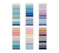 Yuuinnter 1200Pcs Page Markers,Morandi Sticky Note Tabs Colored Writable and Repositionable Book Flags Tabs Strip Index Tabs Easy to Use