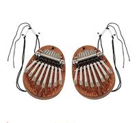 Yuuinnter 2Pcs Kalimba Thumb Piano 8 Key Mini Thumb Piano Finger Piano Mini Kalimba Thumb Piano for Kid Adult Instrument Accessory