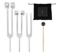 Yuuinnter Tuning Forks Set-128 Hz, 256 Hz, 512 Hz,Tuning Forks Perfect for Healing,Chakra,Sound Therapy,Keep Body, Mind and Spirit