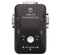 Yuuinnter Usb Kvm Switch Switcher 2 Port Vga Svga Switch Box Usb 2.0 Mouse Keyboard 1920X1440 Switch Box