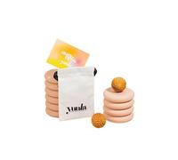 Yuula Aura Orbs Labour Comfort Balls - Midwife Designed Acupressure Massage Balls for Pregnancy, Birth Preparation & Labour Support - Includes Travel Pouch - Wooden Sensory Tool for Focus & Calm