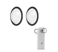 YUULNMOP 2Pcs Lens Guard Protective Cover Case for Ricoh Theta SC2 / S/V, PC Sticker Lens Guard Protector for Ricoh Theta SC2 Camera Accessories,Anti-Scratch & High Transparency