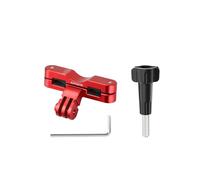 YUULNMOP Bike Seat Rail Mount Bracket for DJI Osmo Action 5 Pro/Action 4/Action 3,Bicycle Saddle Rail Camera Mount Holder for Insta360 X4 Action Cameras Accessories (Red)