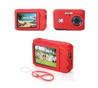 YUULNMOP Camera Silicone Case Cover Compatible with Kodak PIXPRO FZ45,Anti-Scratch Full Protective Soft Case Skin with Hand Strap for FZ45 Digital Camera Case,Lightweight,Durable,6 Colors (Red)