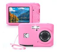 YUULNMOP Camera Silicone Case Cover Compatible with Kodak PIXPRO FZ45,Anti-Scratch Full Protective Soft Case Skin with Hand Strap for FZ45 Digital Camera Case,Lightweight,Durable,6 Colors (Pink)