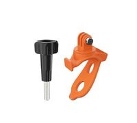 YUULNMOP Flexible Fixed Strap Bracket Mount for DJI OSMO Action 5 Pro,360°Rotation Flexible Wrap Band Camera Mount Bike Motorcycle Handlebar Tube Roll Bar Holder (Orange)