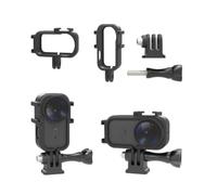 YUULNMOP Horizontal & Vertical Protective Frame Mount Bracket for DJI Osmo Nano,Expansion Housing Shell Cover with Dual Cold Shoe and 1/4 Screw Mount Adapter for Osmo Nano Action Camera