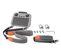 YUULNMOP Lanyard Neck Strap Compatible with DJI RC/RC2 / RC PRO/RC PRO2/ RC PLUS/RC PLUS 2 Remote Control,Anti-Stress Soft PU Leather Shoulder Strap Lanyard with Hook Buckle Drone Accessories