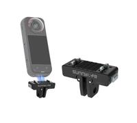 YUULNMOP Magnetic Quick Release Adapter Mount Compatible with Insta360 X4 Air/X5/Ace Pro2/Ace Pro/Ace, Cam Base with 1/4" Screw & Foldable Dual-Claw Mount Dual Interface for Action Camera Accessories