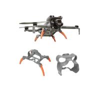 YUULNMOP Mini 5 Pro Landing Gear Extension Kit,Foldable Spider Landing Legs + Lens Hood Sunshade for DJI Mini 5 Pro,30mm Height Increase,Secure Protection for Gimbal and Camera (Gray + Orange)