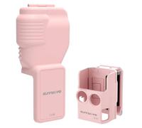 YUULNMOP Multifunctional Magnetic Mount + Gimbal Screen Protector Cover Fit for DJI Osmo Pocket 4, Foldable Camera Adapter Clamp Desktop Base Stand Magnet Suction Case Holder & Lens Guard (Pink)