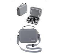 YUULNMOP Osmo Nano Case,Protective Cover Carrying Case for DJI Osmo Nano Accessories,Water-Resistant Portable PU Storage Bag with Customizable Compartments, Handheld & Shoulder Strap