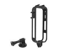 YUULNMOP Protective Frame Cage Fit for Insta360 X5 Panoramic Camera,Horizontal and Vertical Shooting Protective Cover Expansion Frame Bracket Mount Housing Shell Accessories (Vertical Frame Black)