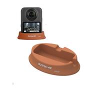 YUULNMOP Silicone Camera Base Mount Stand Compatible with DJI OSMO 360,Car Dashboard Adhesive & Desktop Non-Slip Mount Upright Charging Stand Support Camera Base Accessories (Desktop Version-Brown)