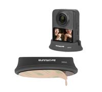 YUULNMOP Silicone Camera Base Mount Stand Compatible with DJI OSMO 360,Car Dashboard Adhesive & Desktop Non-Slip Mount Upright Charging Stand Support Camera Base Accessories (Car Version-Black)