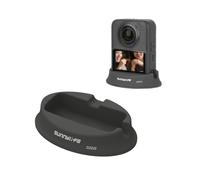 YUULNMOP Silicone Camera Base Mount Stand Compatible with DJI OSMO 360,Car Dashboard Adhesive & Desktop Non-Slip Mount Upright Charging Stand Support Camera Base Accessories (Desktop Version-Black)