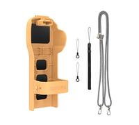 YUULNMOP Upgraded Colorful Gimbal Protective Case Cover Compatible for DJI Osmo Pocket 3,Camera Lens Protector Cap Magnetic Filter Storage Slots for Pocket 3 Accessories (Jelly Orange)