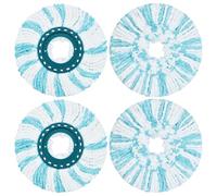 Yuunaie Floor Mop Replacement Cover, Mop Cover Compatible with Leifheit Clean Twist Disc Mop Ergo Mop Replacement Head Microfibre Pack of 4