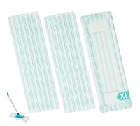 Yuunaie Floor Mop Replacement Cover, Mop Cover Compatible with Leifheit Profi XL Micro Duo Mop Covers, Replacement Microfibre Replacement Cover for All Floors, Pack of 3