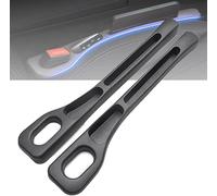 YUUSA 2Pcs Seat Gap Crevice Fillers for Audi Q4 E-tron 2019 2020 2021 2022 2023 2024+, Leakproof Plugging Strips for Interior Storage Organizer Dropping Things,A Black