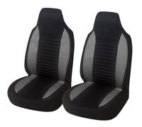 YUUSA Car Seat Covers for Fiat Panda Classic/Pandazzurri/Panda City Cross 2000-2023 2024, Universal Front Protectors Set Breathable Comfortable Decorative Seat Accessories,A Grey