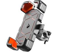 YUUSA Motorcycle Phone Mount for Honda Dax 125 St 125 Dax 2016-2021 2022 2023 2024, Adjustable Phone Holder, Waterproof Shockproof Protection for Outdoor Riding,A Handlebarstyle-B Orange