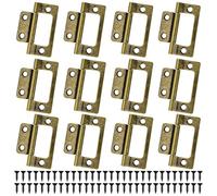 YUUTIAL 12PCS Flush Hinges, 2 Inch Ancient Bronze Door Hinges Internal, Flush Mount Hinge with Screws for Cabinet Closet Windows Drawer Boxe Wardrobe