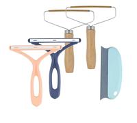 YUUTIAL Lint Remover Carpet 5 Pieces,Manual Carpet Scraper Tool for Cleaning Sofa Dust Furniture,Portable Lint Comb Roller Mini