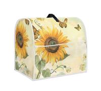 YUVAMAGIMO Sunflower Butterfly Mixer Cover | 5 Quart Kitchen Appliance Protector with Handle & Pocket | Machine Washable Dust Cover Protects from Scratches