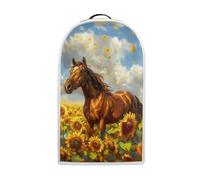 YUVAMAGIMO Sunflower Horse Food Processor Dust Cover,Small Appliance Covers for Kitchen Blender Cover Dust Protection Washable Appliance Cover Stain Resistant Blender Cover for Home Kitchen