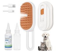 YUVEXAHOO | 2025 New 4-in-1 Cat Steam Brush with Adjustable Mist & Self-Cleaning, Rechargeable Pet Grooming Brush for Shedding, Massage & Skin Care - Vet Recommended
