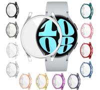 YUVIKE 12 Pack Watch Case Compatible with Samsung Galaxy Watch 6 44mm, Soft TPU Full Screen Protection, Everyday Use
