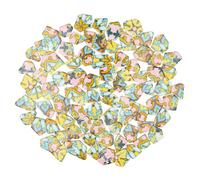 Yuvori 1.1 lbs Modern Abstract Geometric Irregular Porcelain Mosaic Tiles, DIY Handmade, Bathroom, Living Room, Kitchen Backsplash, Outdoor (07, Medium)