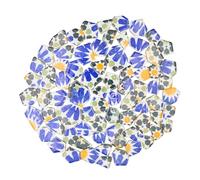 Yuvori 1.1 lbs Modern Abstract Geometric Irregular Porcelain Mosaic Tiles, DIY Handmade, Bathroom, Living Room, Kitchen Backsplash, Outdoor (06, Medium)